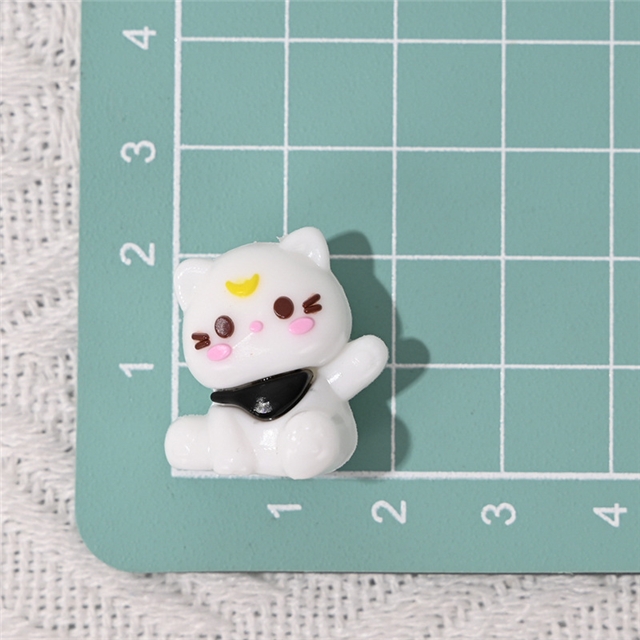 rubber three-dimensional cat rubber beads