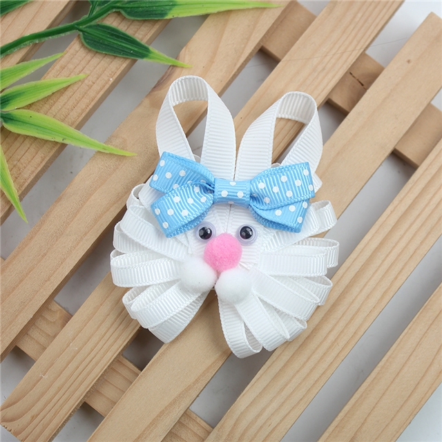 easter cute chick rabbit ribbed hair clip