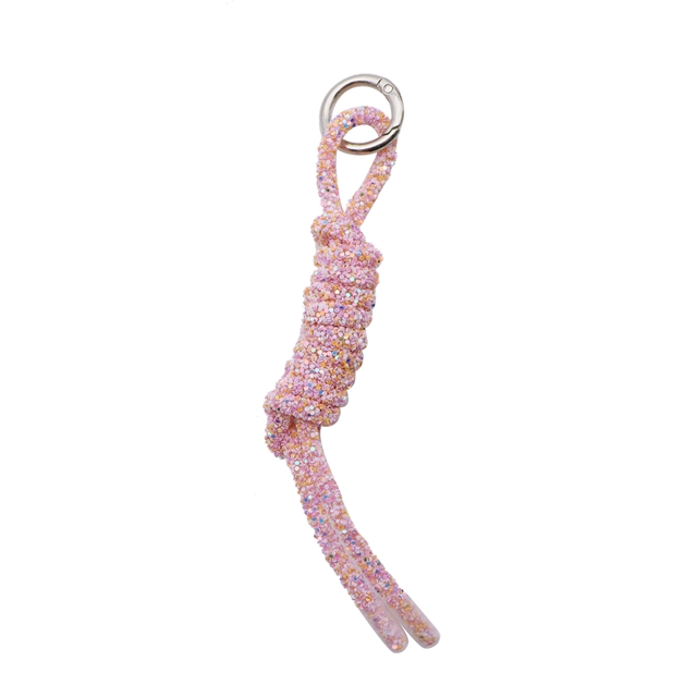 Drill pipe braided keychain accessory