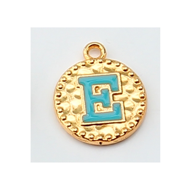 alloy 26 letter double-sided oil dripping alloy pendant