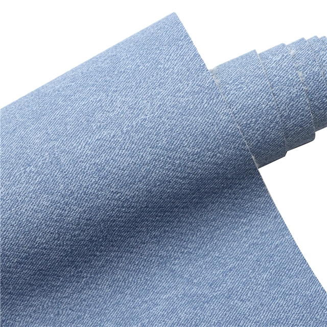 synthetic leather plain denim pattern faux leather 