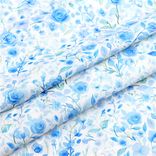 leaf and flower jacquard fabric