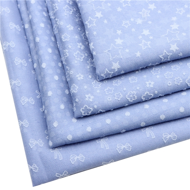 Solid Color Pokal Dot Jacquard Fabric 3#blue,50*140cm(19.7*55.1