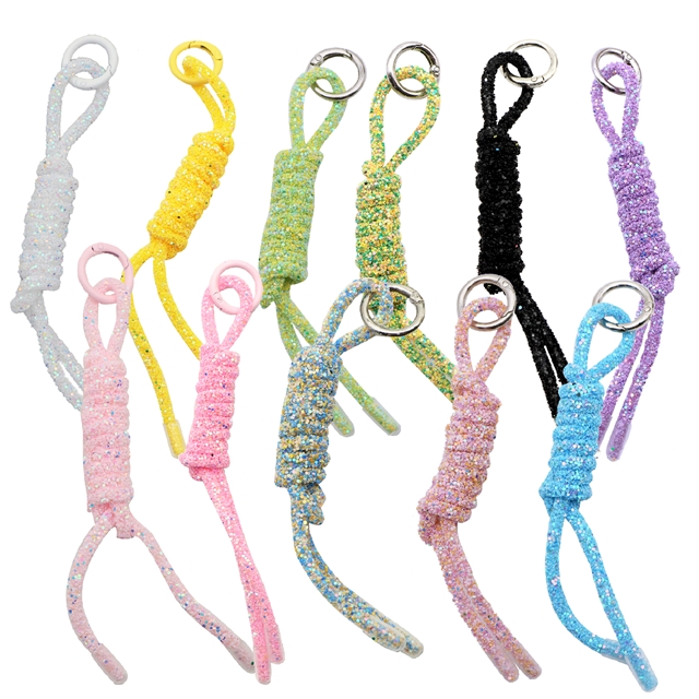 Drill pipe braided keychain accessory
