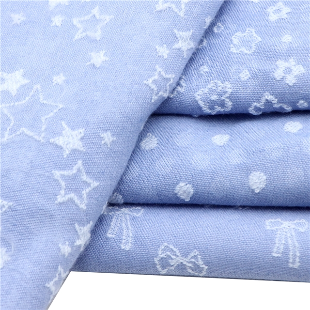 Solid Color Pokal Dot Jacquard Fabric 3#blue,50*140cm(19.7*55.1