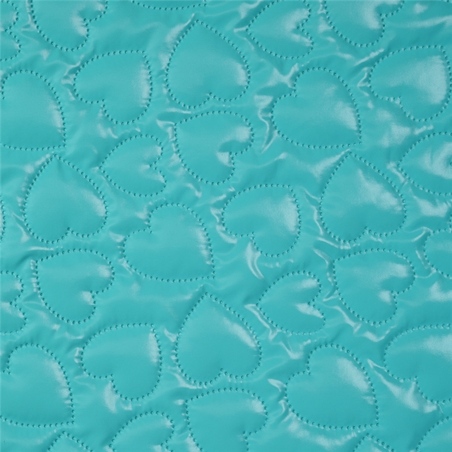 heart ultrasonic embossing PU cotton fabric
