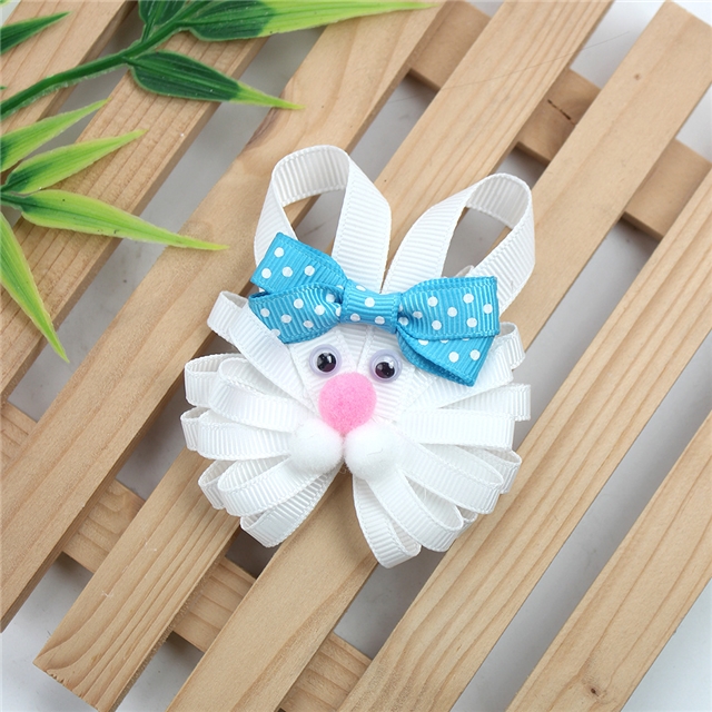 easter cute chick rabbit ribbed hair clip
