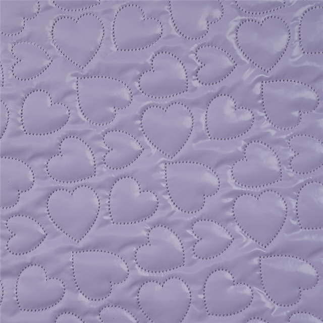 heart ultrasonic embossing PU cotton fabric