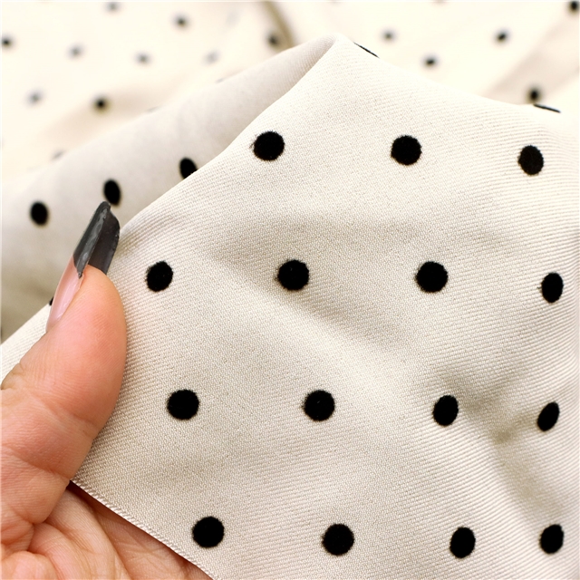 velvet dot twill fabric