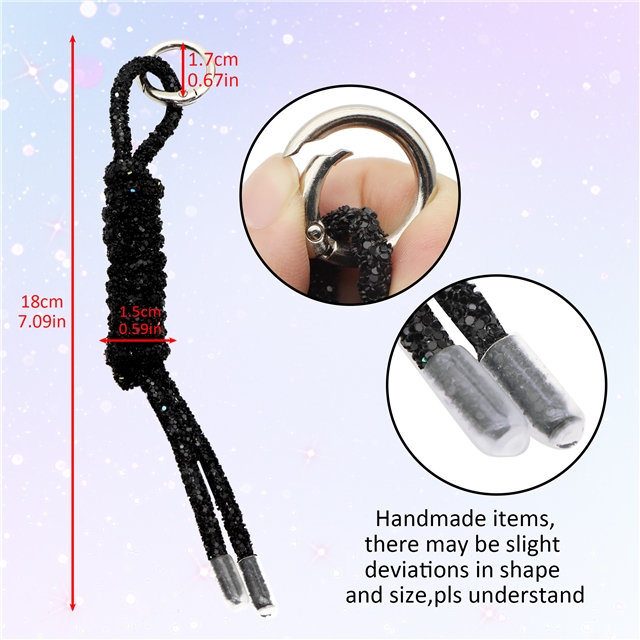 Drill pipe braided keychain accessory