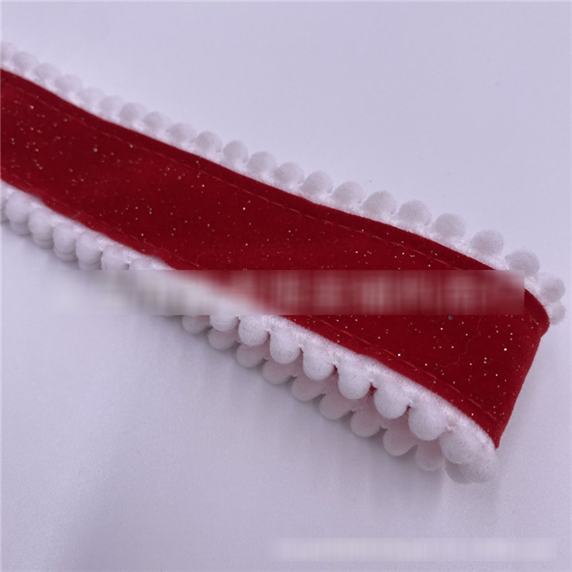 white ball lace velvet tape
