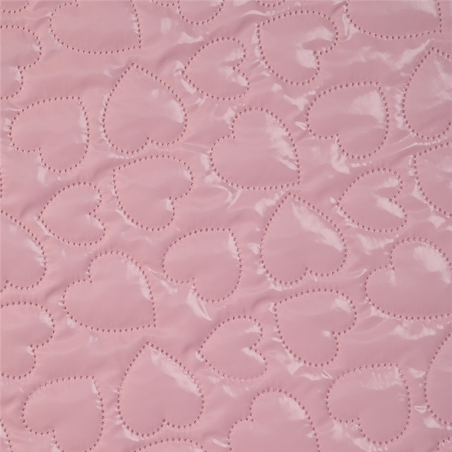 heart ultrasonic embossing PU cotton fabric