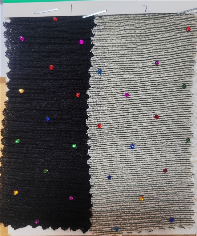 hot color diamond two sided micro elastic needle woven fabric