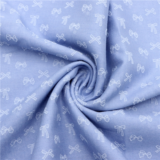 Solid Color Bowknot Jacquard Fabric 3#blue,50*140cm(19.7*55.1
