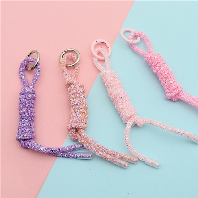 Drill pipe braided keychain accessory