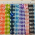 glitter star grid mesh fabric
