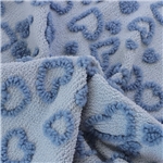 particle velvet jacquard heart velvet fabric