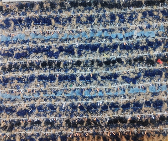 bright silk woolen woven small fragrant fabric