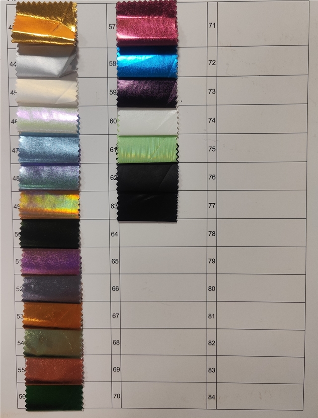 no elasticity plain full hot stamping fabric