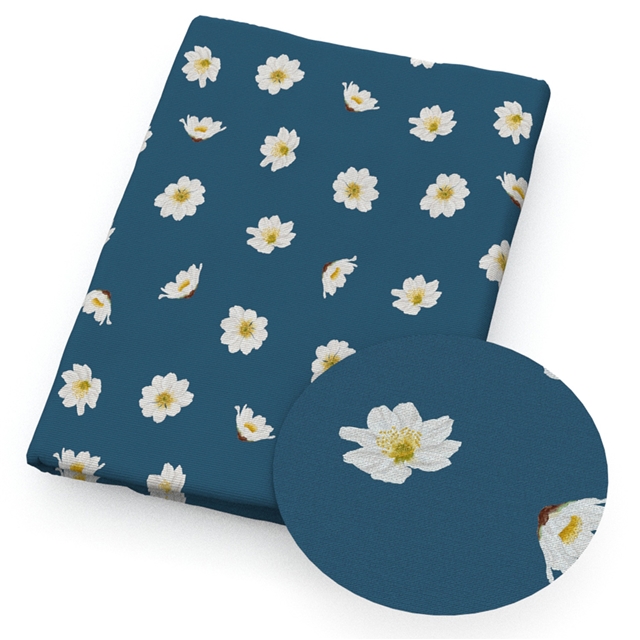 polyester cotton blueberry flower animals series polyester cotton fabric set (6 pcs/set)