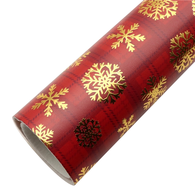self printed gold foil faux leather fabric