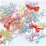transparent ab color bowknot bead（with holes）