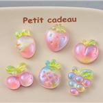 fruit strawberry pearl 3d resin accessories