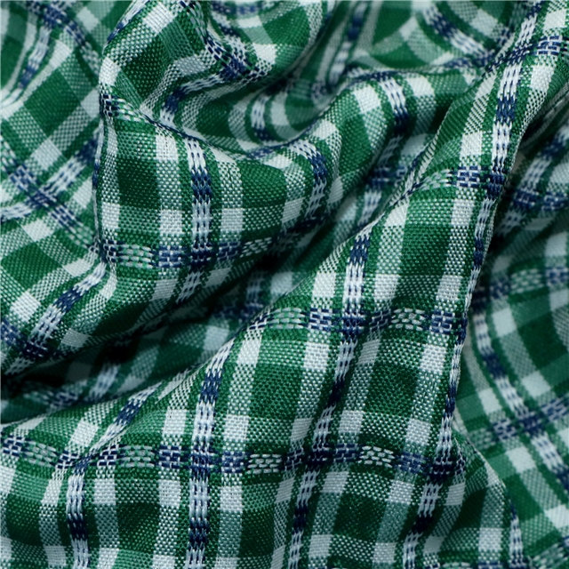 plain jacquard plaid fabric