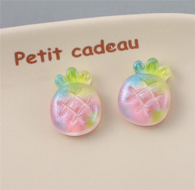 resin fruit strawberry pearl 3d resin accessories