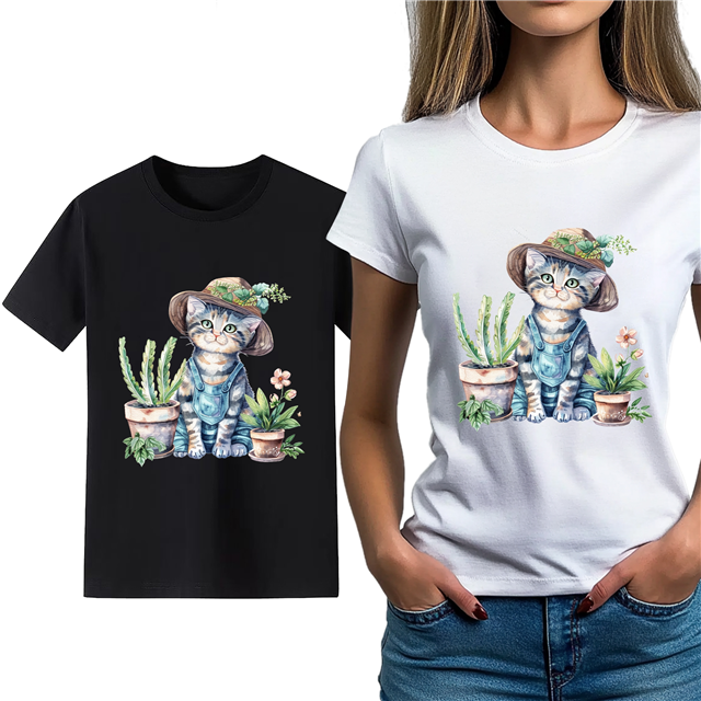 cotton Iron On Transfer Stickers and T-shirts