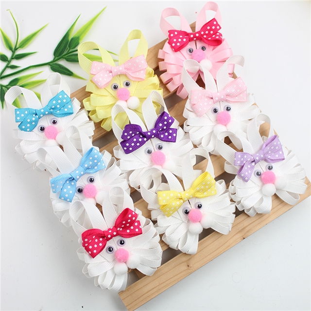 easter cute chick rabbit ribbed hair clip