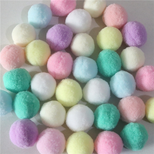easter themed party decoration macaron wool ball decal pendant set (rope length 2.5 meters+12 wool balls,random color)
