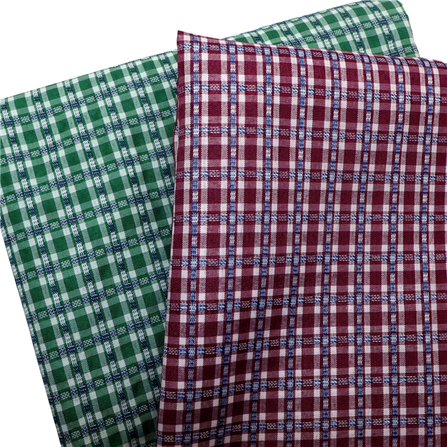 plain jacquard plaid fabric