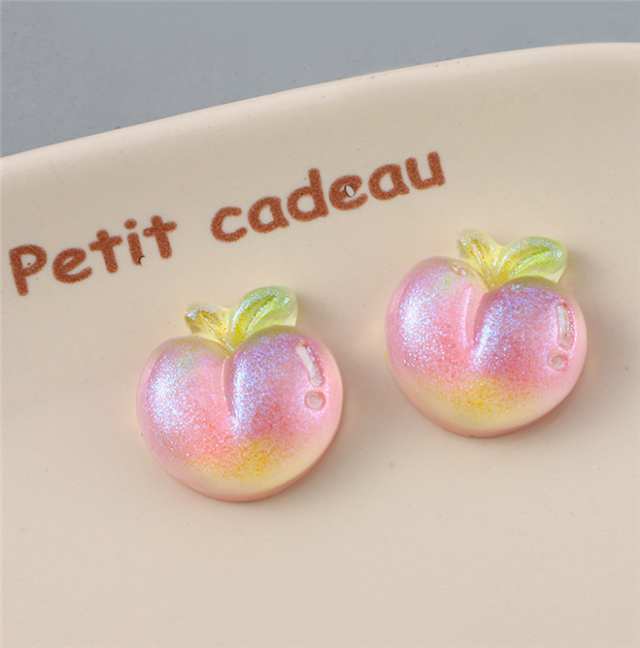resin fruit strawberry pearl 3d resin accessories