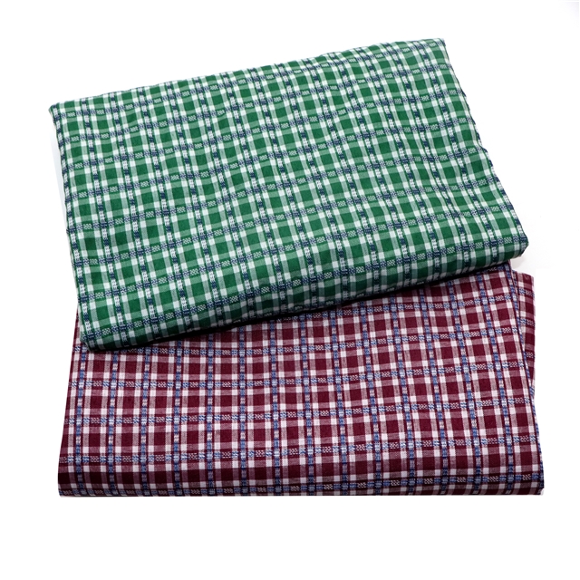plain jacquard plaid fabric