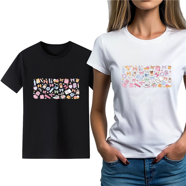 cotton Iron On Transfer Stickers and T-shirts