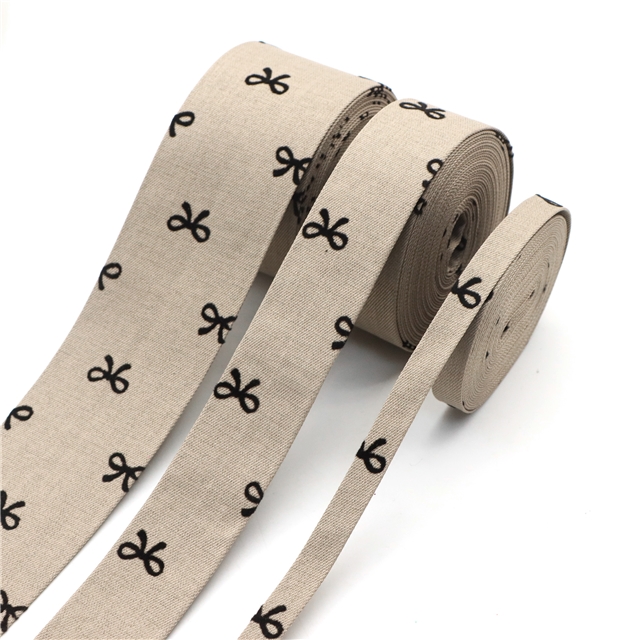 polyester bow series fabric cut to stripe