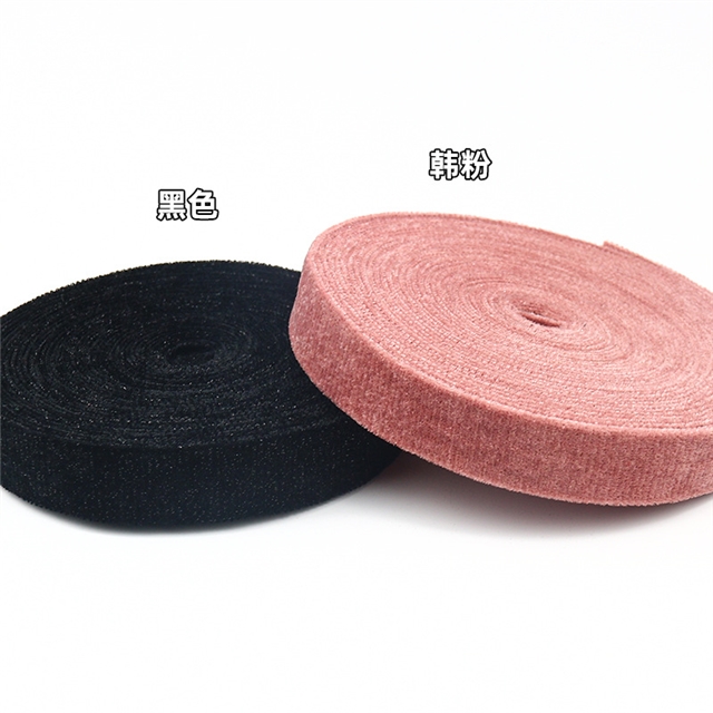 solid color silver dot velvet edging tape