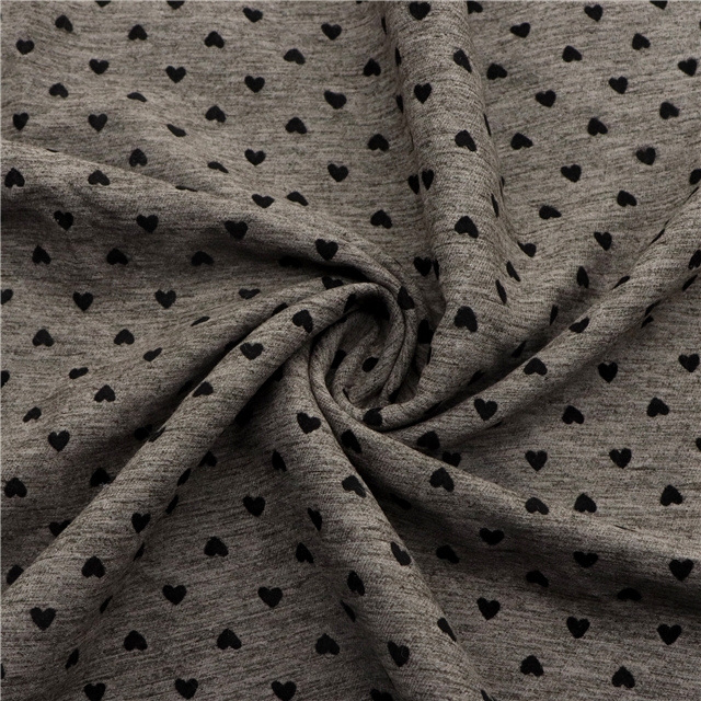 velvet heart cotton brushed fabric 2#,50*145cm(19.7*57.1