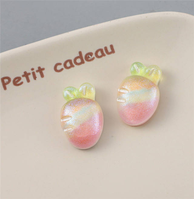 resin fruit strawberry pearl 3d resin accessories