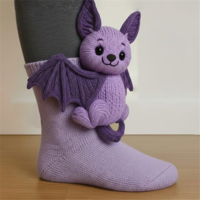 animal series knitted floor socks