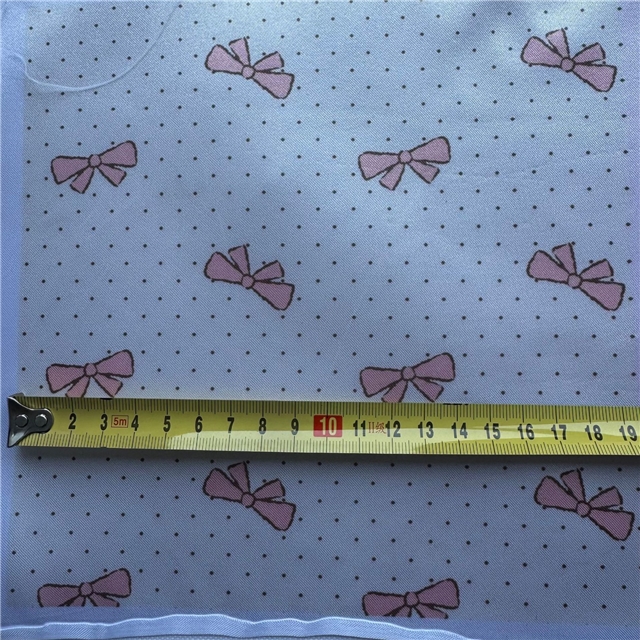 polyester butterfly knot polka dot Satin fabric