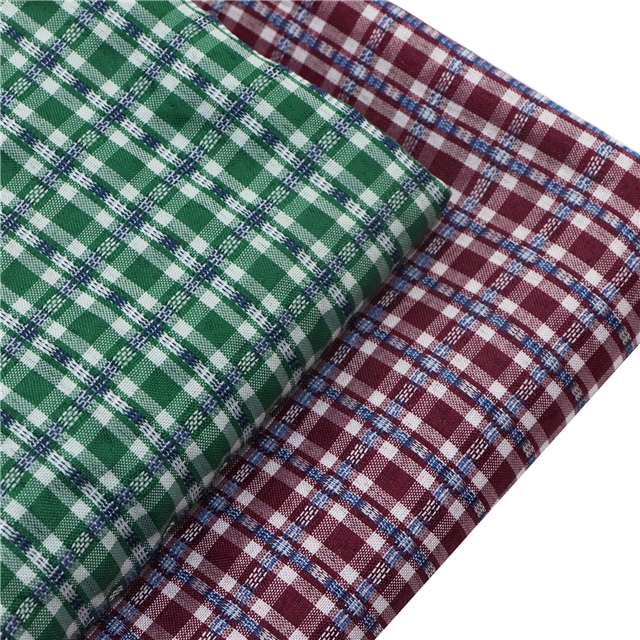 plain jacquard plaid fabric