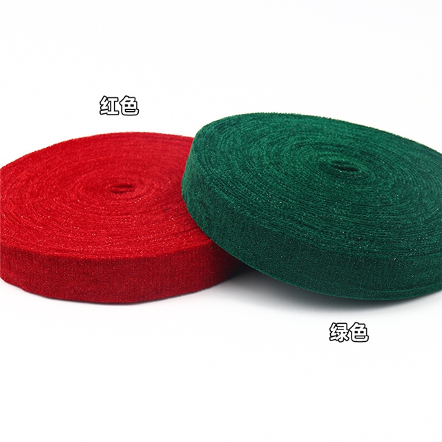 solid color silver dot velvet edging tape
