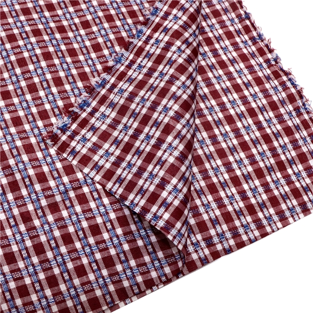 plain jacquard plaid fabric