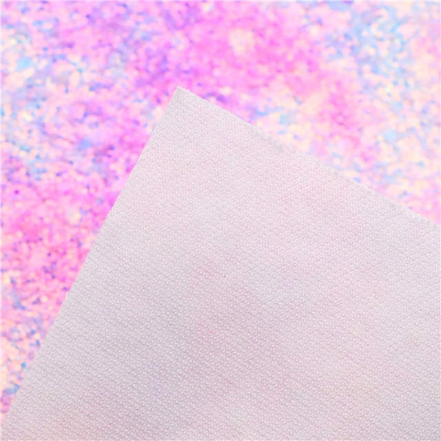 synthetic leather color tie dye chunky glitter big small sequins mixed faux leather