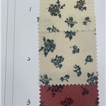 floral printed corduroy fabric