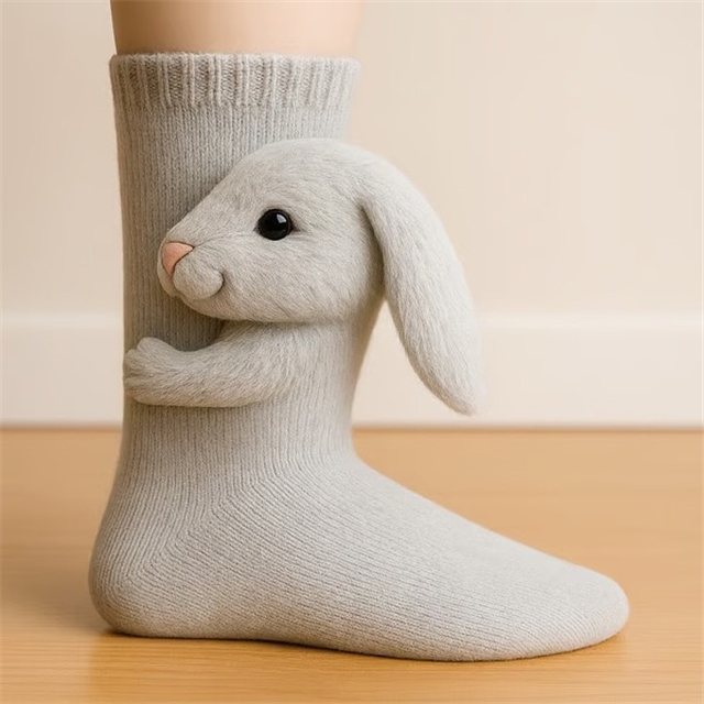 animal series knitted floor socks