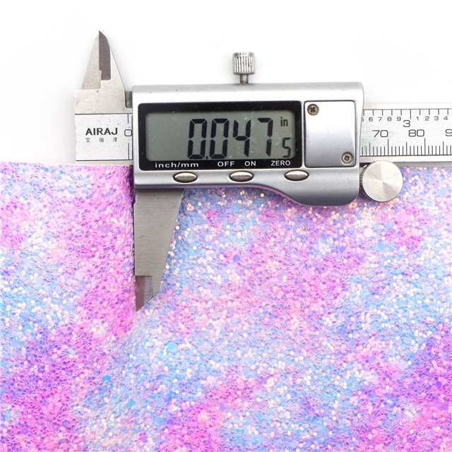 synthetic leather color tie dye chunky glitter big small sequins mixed faux leather