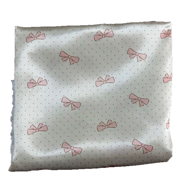 polyester butterfly knot polka dot Satin fabric